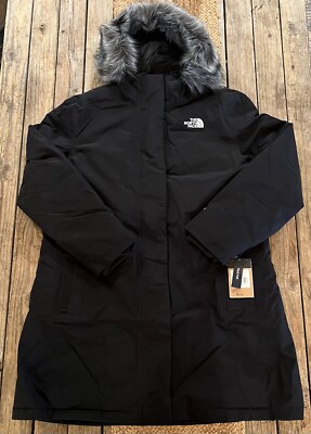 Womens The North Face Arctic Parka Down Waterproof Jacket Black 3XL $350 Retail