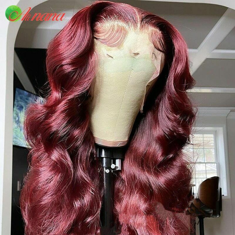 Lace Frontal Human Hair Wig For Women Pre-Plucked Transparent Peruvian Body Wave Obfite, okazja