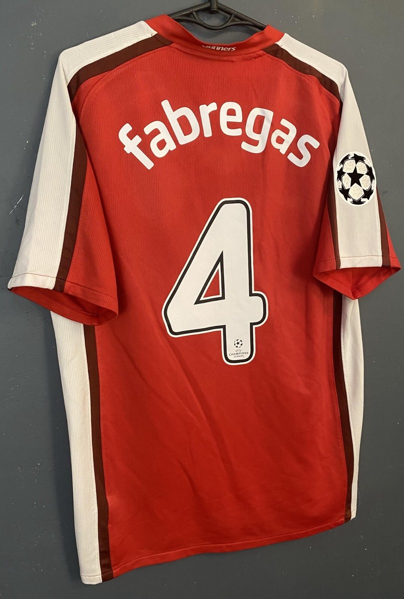 アーセナル FABREGAS 4 2008-10 Arsenal Home Shirt Fabregas #4