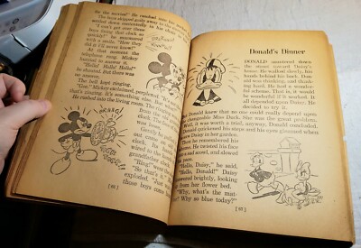 1945 DATED FUNNY STORIES ABOUT DONALD AND MICKEY BY WALT DISNEY