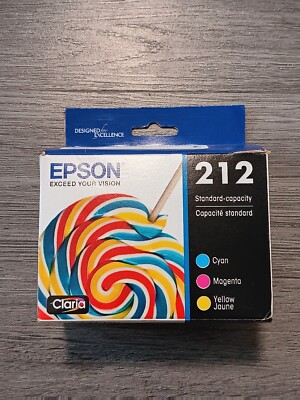 Epson Claria 212 Standard-Capacity Color Ink Cartridge Multi-Pack (CMY) Exp 6/25