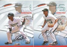 Emilio Bonifacio / Gaby Sanchez Autographed Miami Marlins Photos