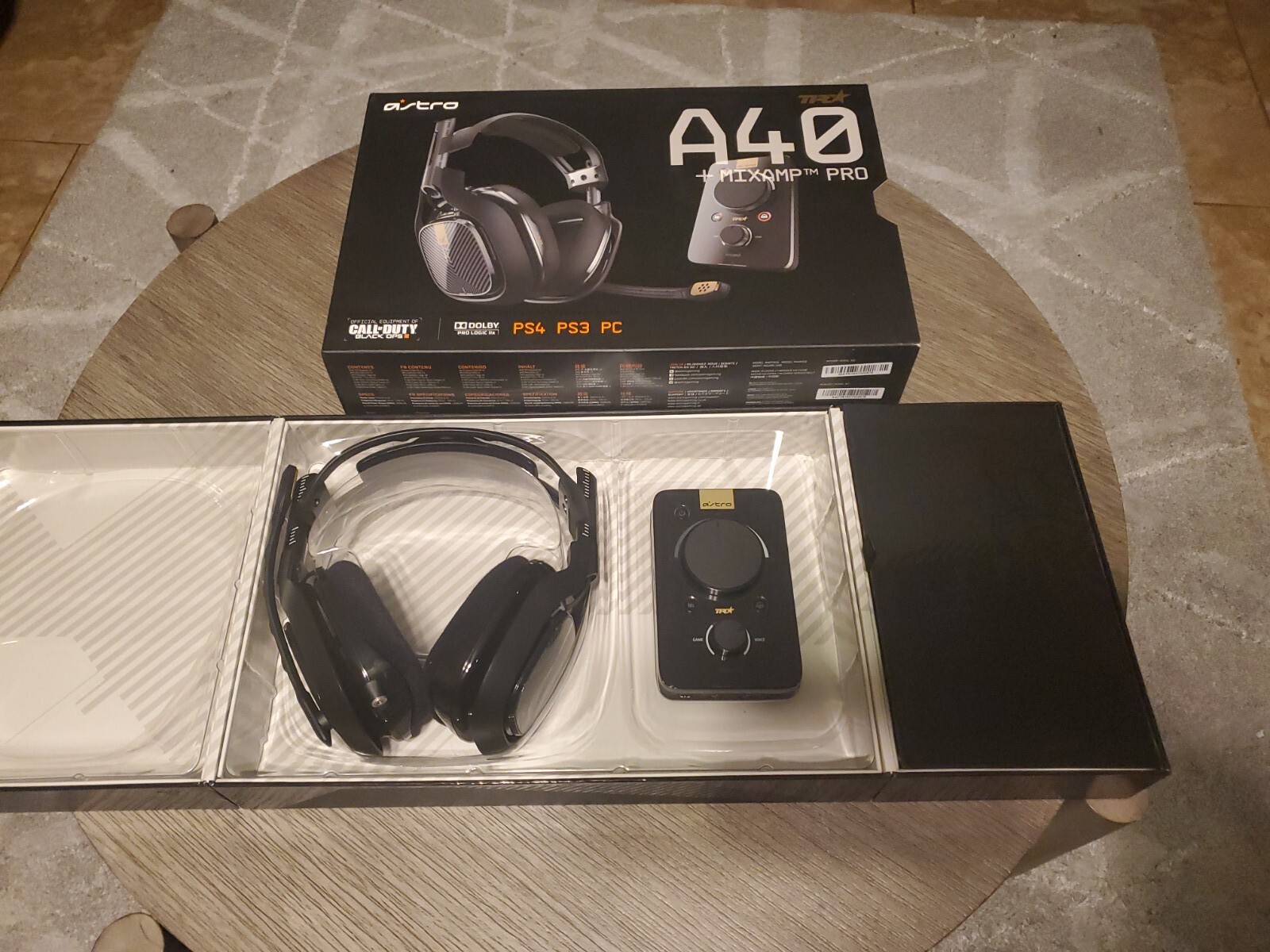 Mint in Box ASTRO A40 TR Gaming Headset W/ MixAmp Pro For PC PS4