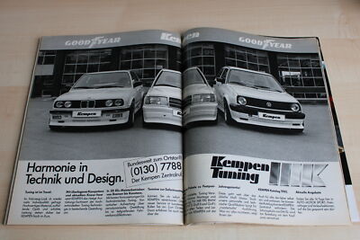ZZ 1592) Kempen Tuning - BMW 3er E30 - VW Golf II - Anzeige/Werbung 1985