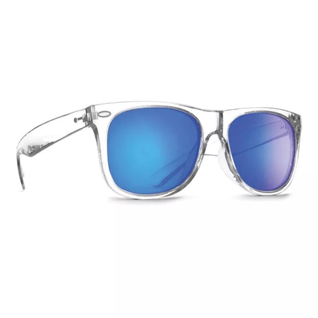 Dot Dash Kerfuffle Womens Sunglasses Crystal Clear / Light Blue Chrome Lens OS Dot Dash Kerfuffle Womens Sunglasses Crystal Clear / Light  main image 4