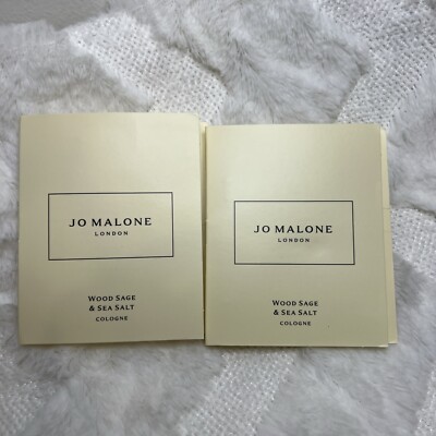 Lot Of 2: Jo Malone Cologne Wood Sage & Sea Salt .05 oz 1.5ml