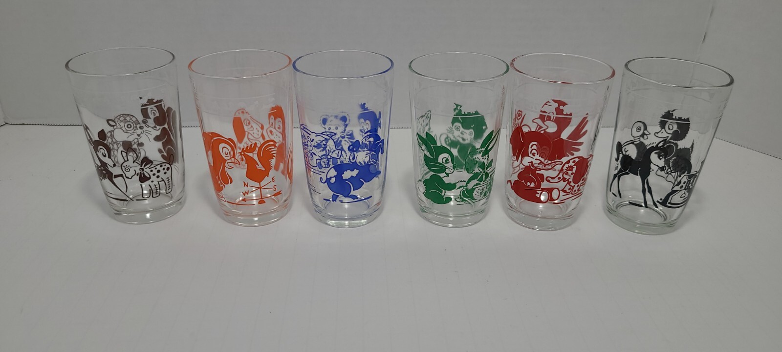 Vintage Kraft Swanky Swig Kiddie Cups Animal Juice Glasses, Set of 6 eBay