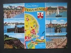 Postcard Baltic Sea Spa Travemünde with Priwall Zone Border unused (GB 041)