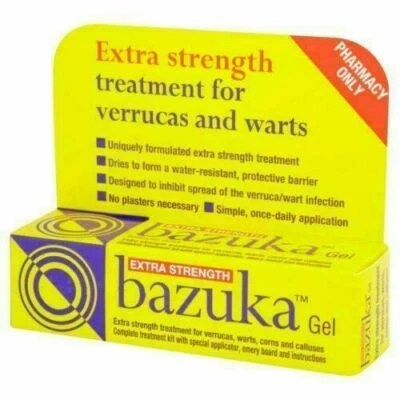Bazuka Extra Strength Treatment for Verrucas and Warts - 5g
