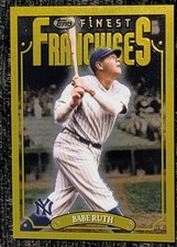 2023 Topps Finest Flashbacks Babe Ruth Franchises Rare (#195) Yankees SP