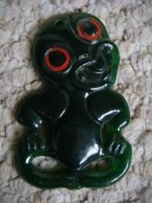 Vintage Air New Zealand Maori Hei Tiki Pendant