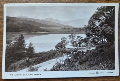 1909 The Loohan Lily Loch Dunoon Echtfoto Postkarte - Pferd und Wagen