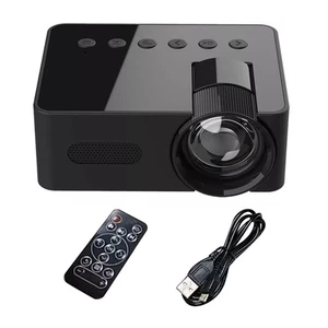 1set Projecteur portable 1080P HD 16:9 Projection Connectivité multifonctionnelle