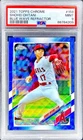 Shohei Ohtani RARE BLUE WAVE REFRACTOR /75 SSP TOPPS CHROME NON AUTO ROY PSA 9