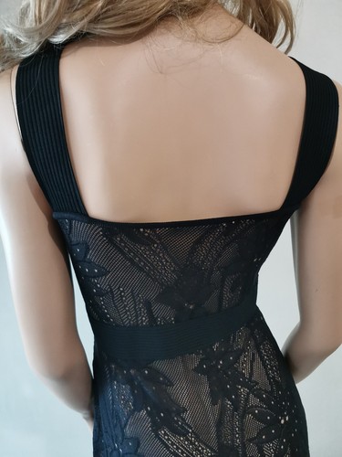 AUTH Christian Dior John Galliano ERA black silk dress 40 it / 36 fr - Picture 10 of 19