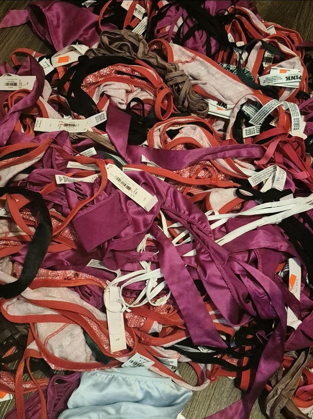 ✨️ NWT 100 Victoria's Secret VS PINK Panty Lot Wholesale BULK XS S MED L XL XXL image 2