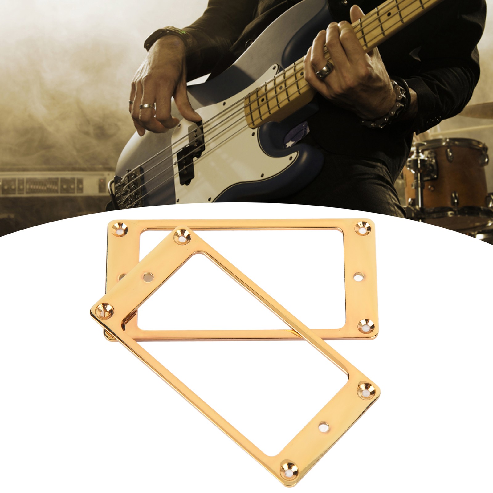 2 Pcs Electric Guitar Pickup Frame Guitar Replacement Metal Humbucker Pickup HEN