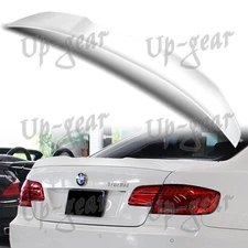 For 2007-2013 BMW 3-Series Coupe E92 W-Power Pearl White Rear Trunk Lid Spoiler