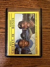 1991 Fleer Ken Griffey Jr & Barry Bonds #710 Second Generation Stars HOF