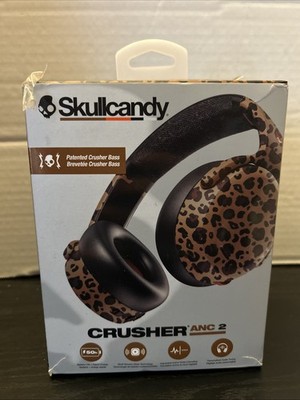 SKULLCANDY Crusher ANC 2 Leopard Print Over-Ear Headphones | eBay