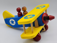 The Montgomery Schoolhouse Inc Vermont Wooden Airplane 9 1/2 L x 4 1/2 T x 8" W