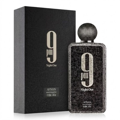 Afnan 9PM Night Out Extrait De Parfum 3.4 oz / 100 ml For Men - New In Box