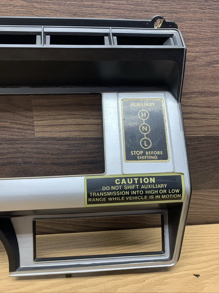 80-86 Ford F800 Bronco Dash Instrument Cluster Bezel Grey - Image 2 of 4