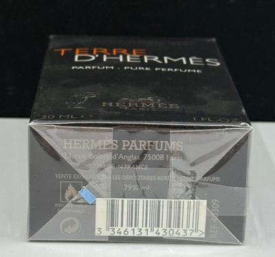 NEW Terre D'Hermes Hermes Men 1 oz Pure Parfum Men's Cologne NIB
