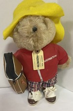 Paddington Bear Golfer 14" Tall, Eden Toys - Vintage 1981 Golf Bag