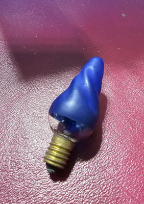 C-6 CHRISTMAS LIGHT DETECTOR DETECTO MAZDA Swirl LOGO Blue Works