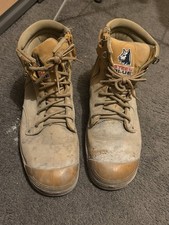 Men’s Trashed Blue Steel Work Boots USA 12