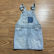 Osh Kosh B Gosh Denim Overall Skirt Dress Girls 4/4A