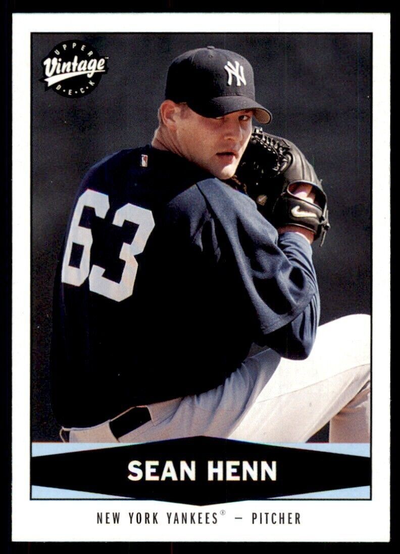 2004 Upper Deck Vintage Update Sean Henn New York Yankees #489