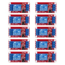 10Pcs Relay Module DC 12V Relay Board 1 Channel with Optocoupler 12V-10Pcs