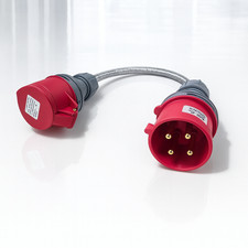 32Amp 4Pin Plug to 16Amp 4Pin Socket 0.5M-5M Heavy-Duty 3Phase 415V Adaptor