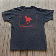 Rare Deftones White Pony Graphic Tee, Unisex Black Cotton T-shirt, Size S-5XL