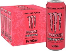 Monster Pipeline Punch Energy Drink, 9 x 500 ml - Free Fast Delivery