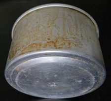 Alu Schüssel,Luftwaffe Adler Stempel,silbergrau,Feldgeschirr/Essgeschirr NS Teil