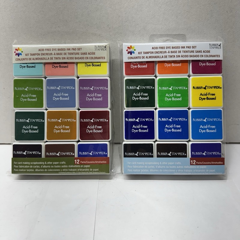 2007 Delta Creative Acid Free Dye Ink Pads 24 Colors NIP Rubber Stampede Craft