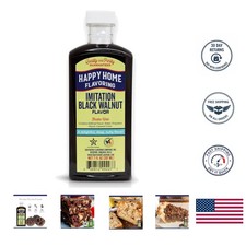 Kosher Imitation Black Walnut Flavoring - Rich Nutty Taste in 7 oz Bottle