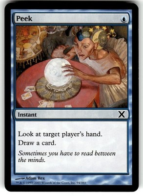 MTG 10E 10th Edition Card 94/383 C Peek