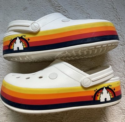 Disney Platform CROCS - Disney Parks Retro SIZE: J/M 6 | W 8   Fun, vibrant!