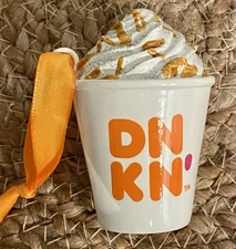 2020 Dunkin Donuts Coffee Cup Latte Ornament! New!