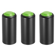 3PCS Battery Cover Mic Battery Screw on Cap Black, Navy