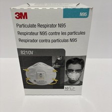 3M 8210V N95 Particulate Respirators (TC-84A-5410) 10-Pack