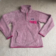 Patagonia Snap-T Sweater Women's Size S, Pink Pullover Fleece Pockets Hiking
