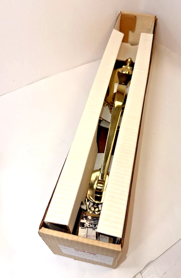 Schlage E192 00 Arco 605 Latón Brillante Borde Exterior Manija Cilindro Nuevo de Lote Antiguo Foto 4 de 4
