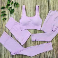 White Yoga Sets Seamless Women's Gym Set 2/3/4 Pieces Yoga Suits Clothes