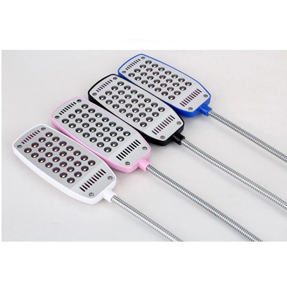 Lámpara de lectura USB con 28 luces LED con cuello de cisne flexible para portátil ( ) Foto 2 de 4