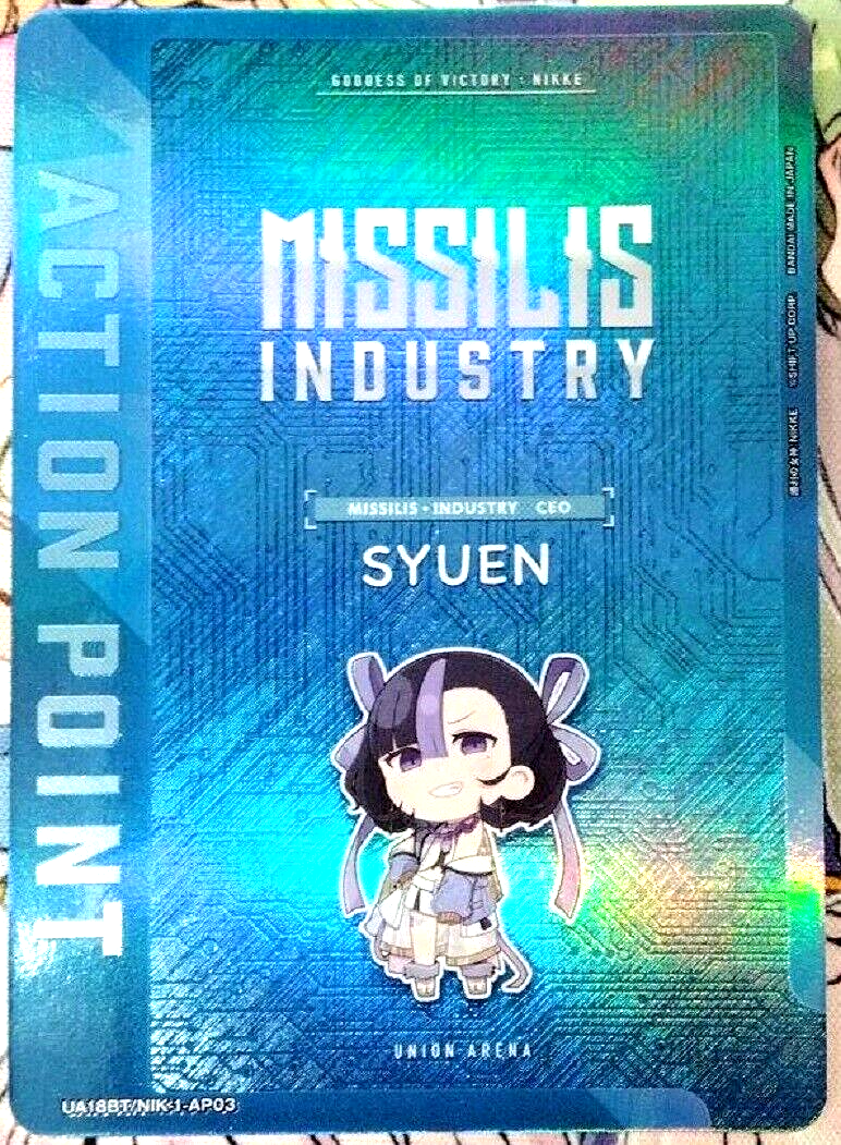 Union Arena Card NIKKE MISSILIS SYUEN AP Action Point Japanese DHL